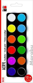Set de peinture acrylique Basic, 12 x 3,5 ml
