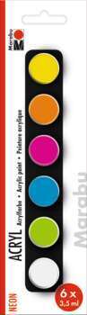 Set de peinture acrylique Néon, 6 x 3,5 ml