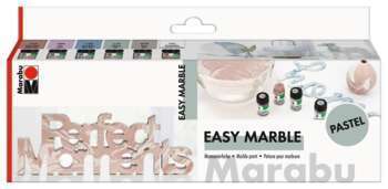 Set de peinture Easy marble pastal 6x15 mL