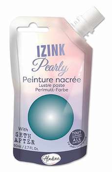 Peinture Izink pearly turquoise