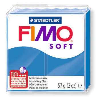 Pâte Fimo soft, 57 g : bleu pacifique