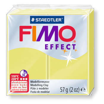 Pâte Fimo effect 57 g : Jaune citrine