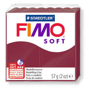 Pâte Fimo soft, 57 g : Rouge