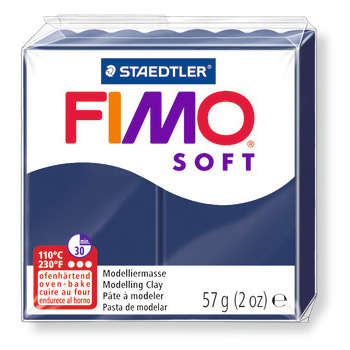 Pâte Fimo soft, 57 g : bleu foncé