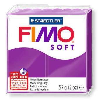 Pâte Fimo soft, 57 g : violet