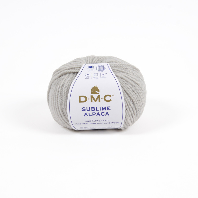 Pelote Sublime Alpaga et laine, coloris gris clair
