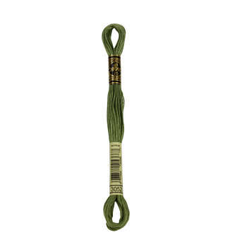 Echevette de coton mouliné spécial, 8m - Vert cend