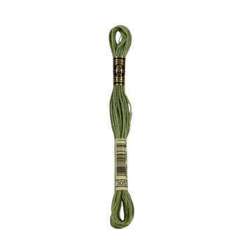 Fil mouliné : vert tweed, 6 brins - 3053