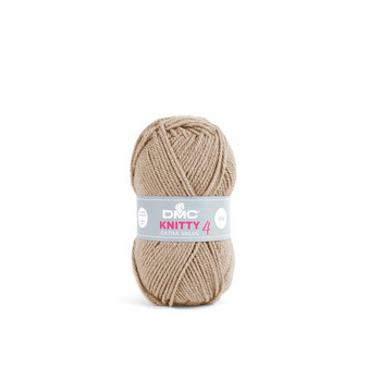 Pelote à tricoter Knitty 4 en acrylique marron pâl