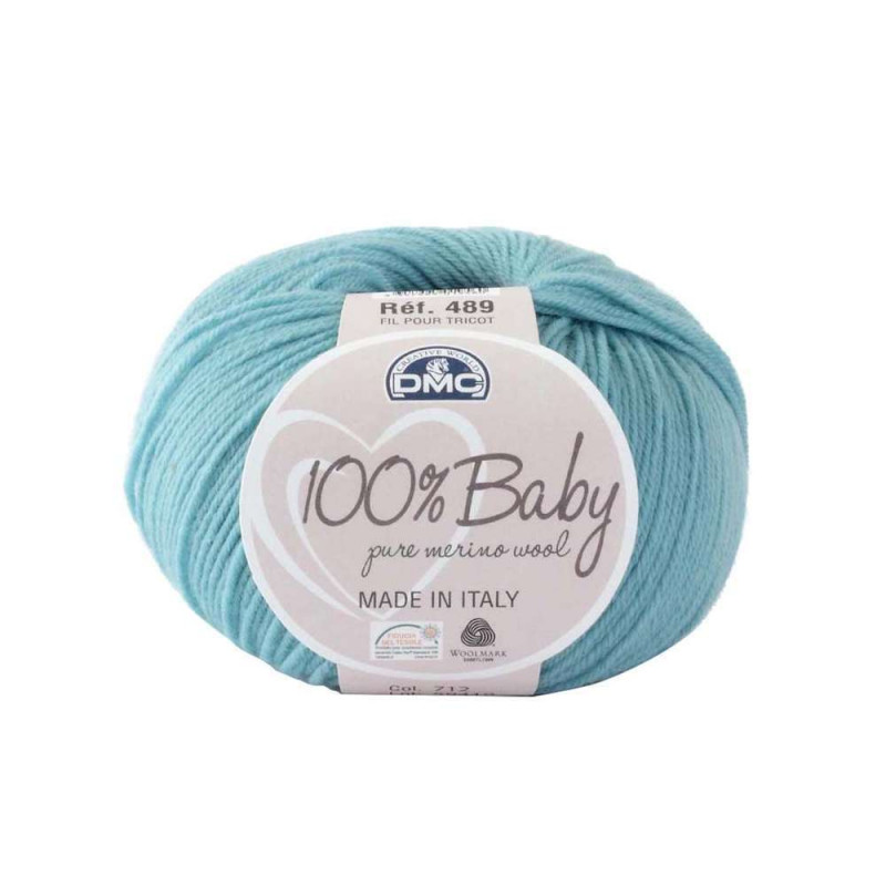 Pelote 100% Baby en laine mérinos aiguilles 2,5-3,