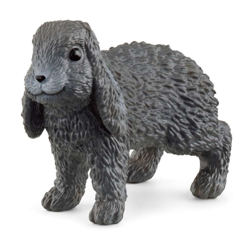 Figurine de lapin bélier pour enfant en plastique