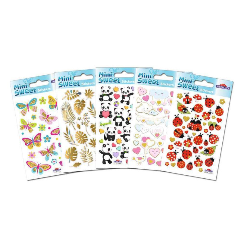 Stickers Mini Sweet 8 x 12 cm - Différents thèmes
