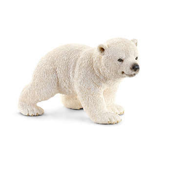 Figurine ourson polaire marchant en plastique inje