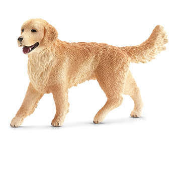 Figurine golden retriever femelle en plastique - 2