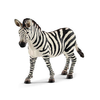 Figurine zèbre en plastique - 12x3,2x8,5 cm