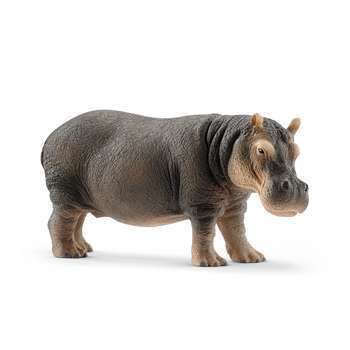 Hippopotame : plastique, L.12,8x4,7xh.6cm