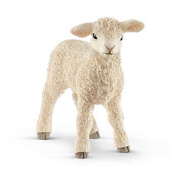 Figurine agneau en plastique - 6x1,5x4,5 cm