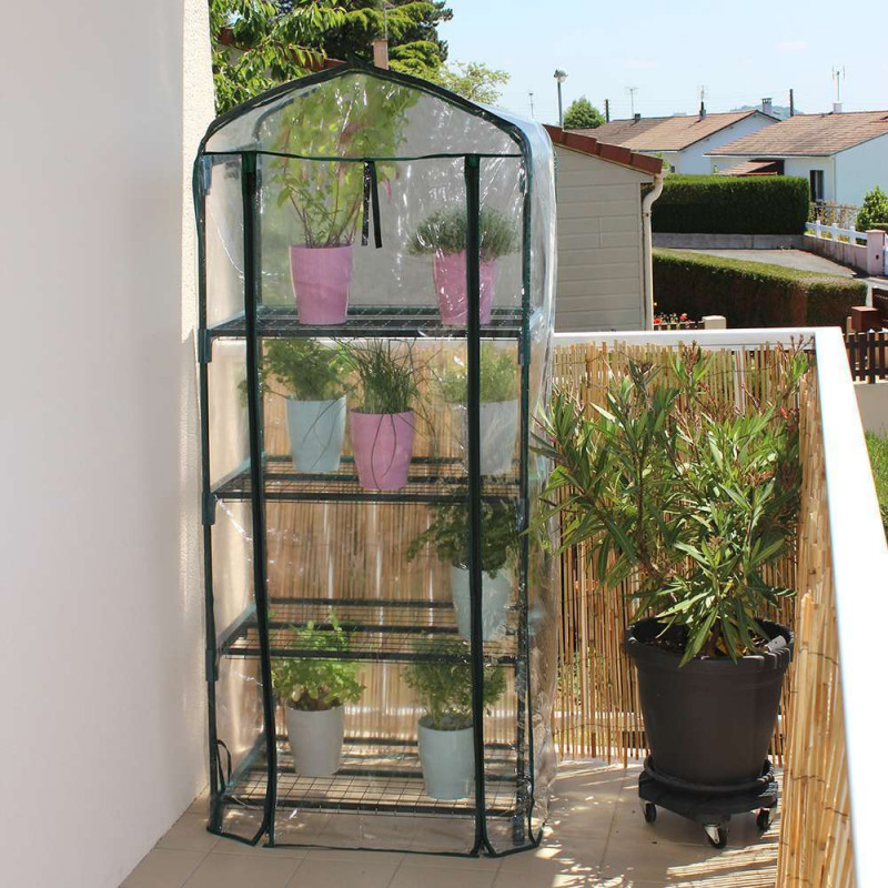 Serre balcon : 4 niveaux, L.69xl.49cm