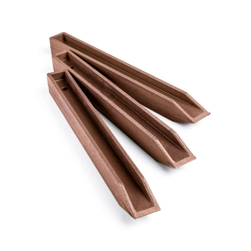 Profilé H Ecopic brun pour bordure