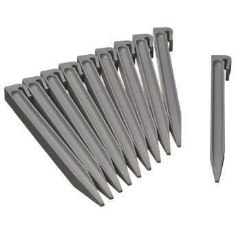 Ancres pour bordure de jardin - gris, H26,7x1,9x1,