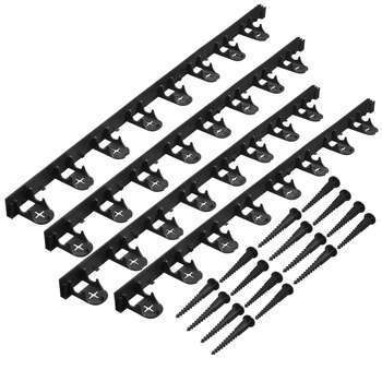 Set 4 bordures (4x1m) de gazon, 16 ancres de fixat