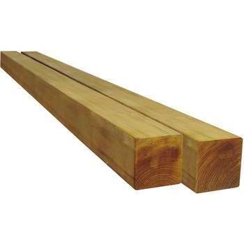 Poteau : carré épicéa traité L.7xl.7xh.240cm