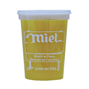 Pot PEP 500g miel : sac de 10 pots