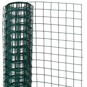 Grillage maille carrée, acier galvanisé, vert (13m