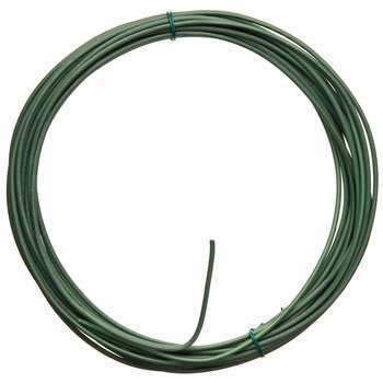 Câble en fil : fer galvanisé, vert, 2mmx15m