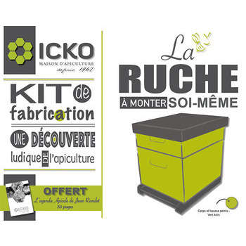 Ruche Dadant 10 cadres à monter prépeinte couleur