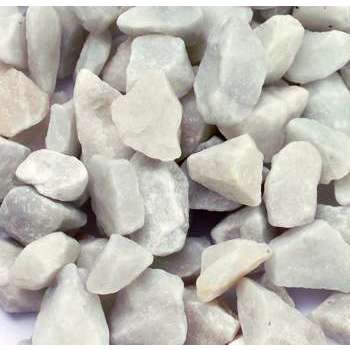 Gravier de marbre Carrare 12/18mm, blanc - 9kg