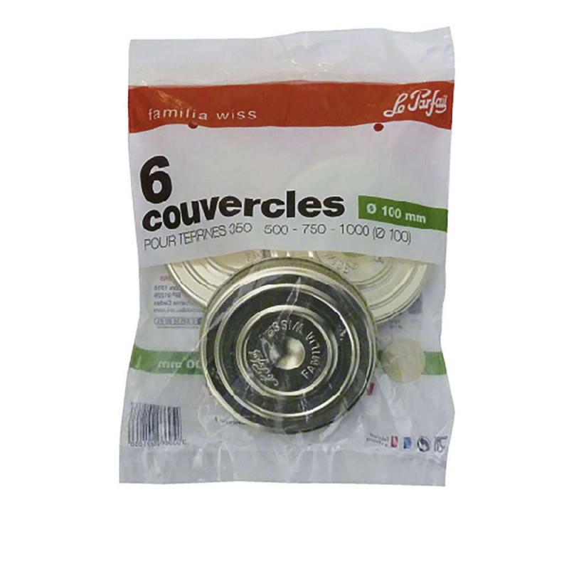 Couvercles pour terrines d. 10 cm sachet de 6 pièc