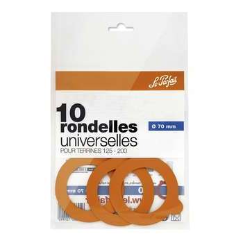 Lot 10 rondelles universelles caoutchouc pour terr