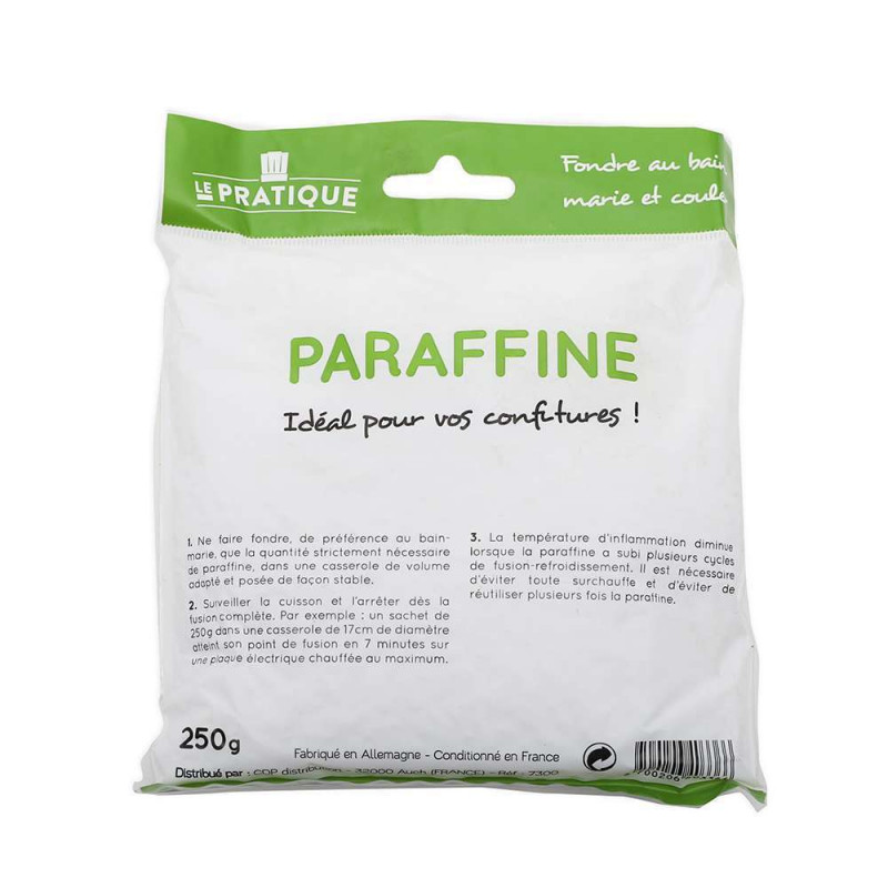 Paraffine alimentaire - sachet billes 250 gr - Le