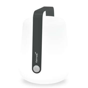 Lampe nomade Balad en plastique carbone - H. 38xD.