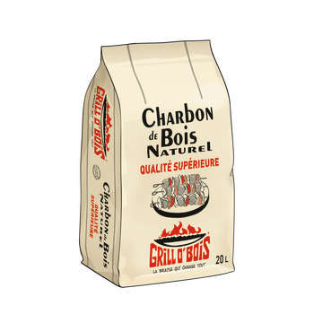 Charbon de bois : 20L