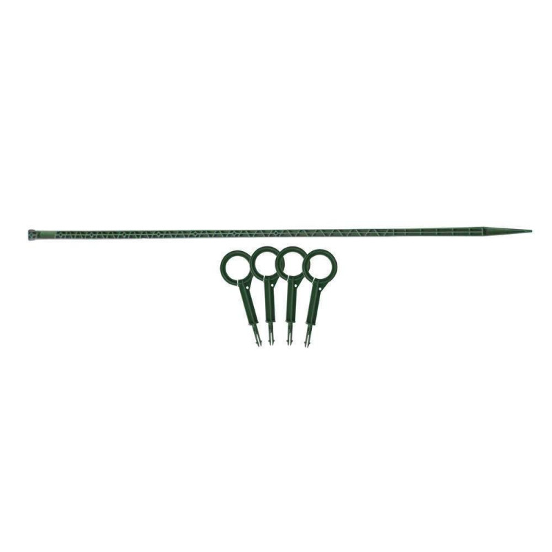 Tuteur 180 cm vert 4 attaches