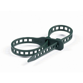 Ligature en caoutchouc extensible et réutilisable.