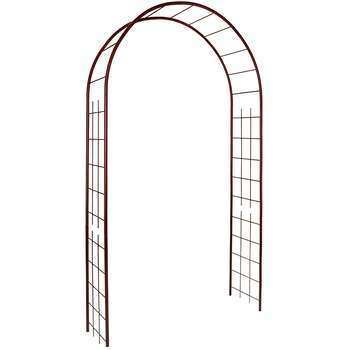 Arche double - Décor treillage, coloris fer vieill