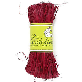 Floche de Raphia : 50gr, coloris framboise