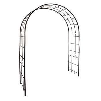 Arche double treillage (tube carré), coloris fer v