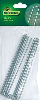 Lot de 10 petites agrafes métalliques 17X3,5 CM