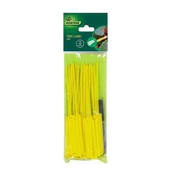 Etiquettes à suspendre + feutre jaune X40