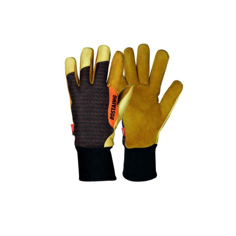 Gant pro hiver cuir hydrofuge doublé polaire T10