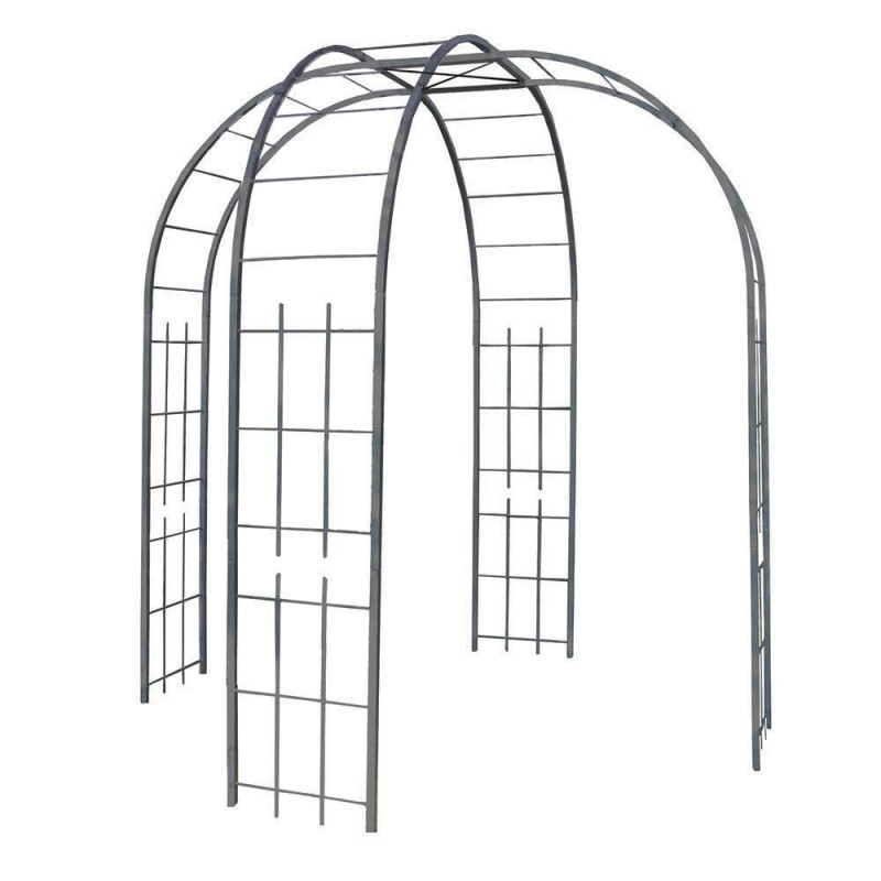 Gloriette : métal, ardoise, H250cm