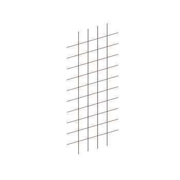 Grille acier 17x80 cm