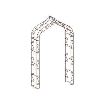 Arche gothique : acier, 240x142x46cm