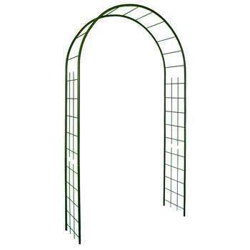 Arche double - Décor treillage, coloris vert H. 25