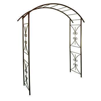 Arche double pont , tube carré, coloris fer vieill