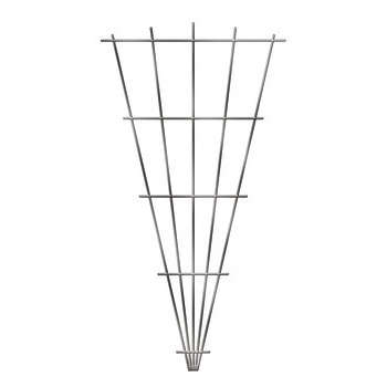 Treillage fil métal Eventail L. 75 x H. 150cm gris